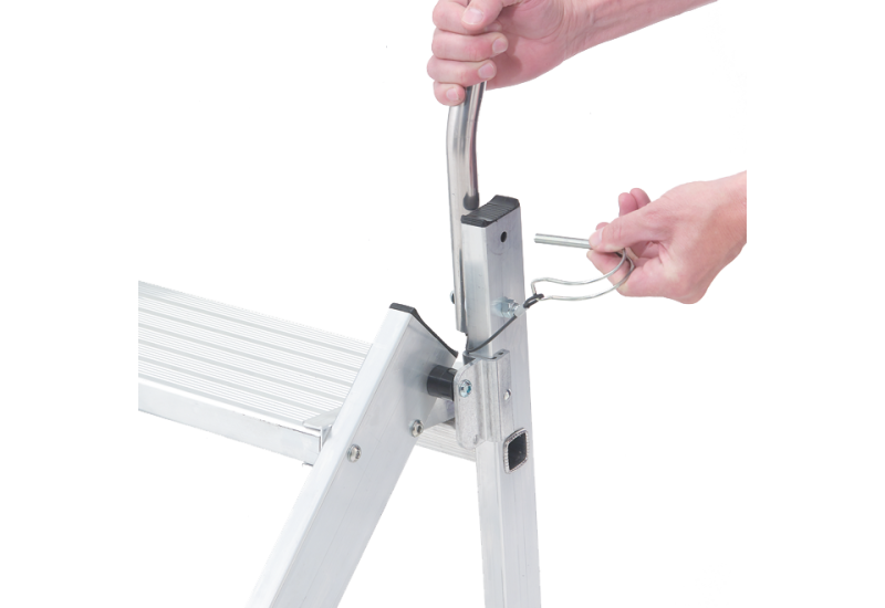 TUBESCA-COMABI - Marchepied CONFORT PLIANT - 3 marches - hauteur d'accès maximum : 2.70m - aluminium