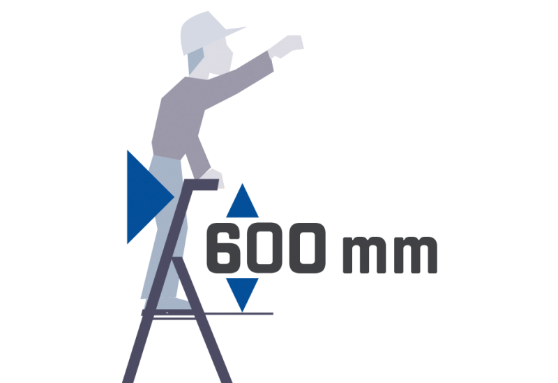 TUBESCA-COMABI - Marchepied CONFORT PLIANT - 3 marches - hauteur d'accès maximum : 2.70m - aluminium