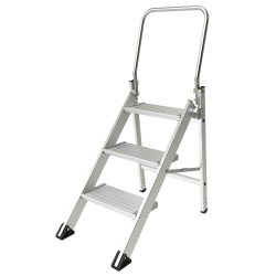 TUBESCA-COMABI - Marchepied CONFORT PLIANT - 3 marches - hauteur d'accès maximum : 2.70m - aluminium