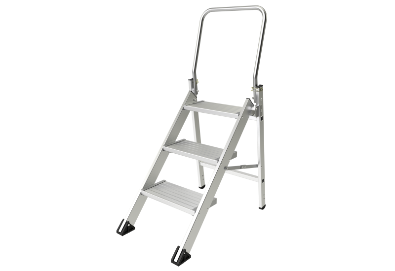 TUBESCA-COMABI - Marchepied CONFORT PLIANT - 3 marches - hauteur d'accès maximum : 2.70m - aluminium