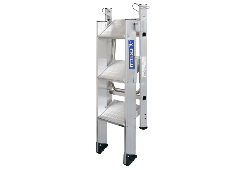 TUBESCA-COMABI - Marchepied CONFORT PLIANT - 3 marches - hauteur d'accès maximum : 2.70m - aluminium