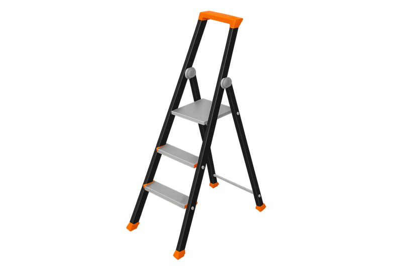 Tubesca-Comabi KOLOS 3 marches : Marchepied Alu Ultra-Robuste (H.Accès 2.66m)
