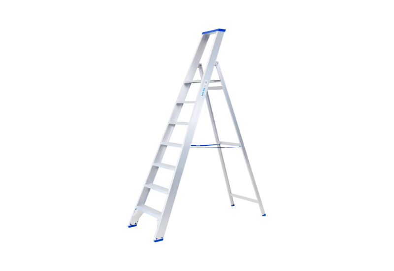 Solide PT07 : Escabeau Pro 7 Marches Alu Traité & Mains Propres