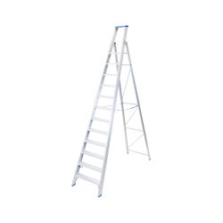 Solide PT12 : Escabeau Industriel 12 Marches - Travail à 5m & Mains Propres