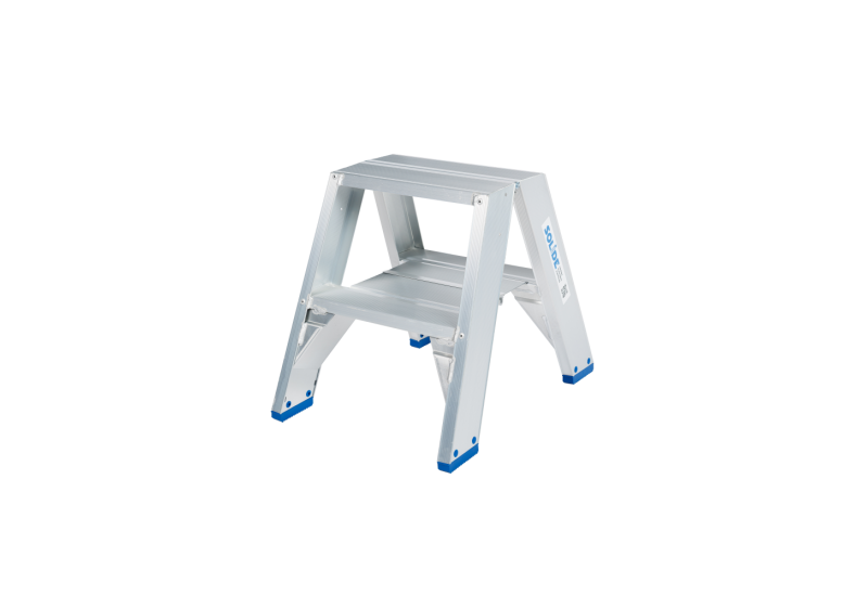 SOLIDE DT02 : Escabeau Double 2x2 Marches Alu (Usage Intensif)