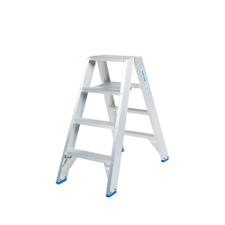 Solide DT04 : Escabeau Double 2x4 Marches - Travail à 3m & Hygiène