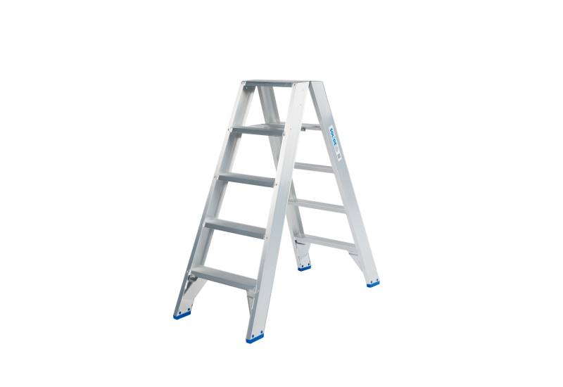 Solide DT05 : Escabeau Double 2x5 Marches - Travail 3,25m & Hygiène