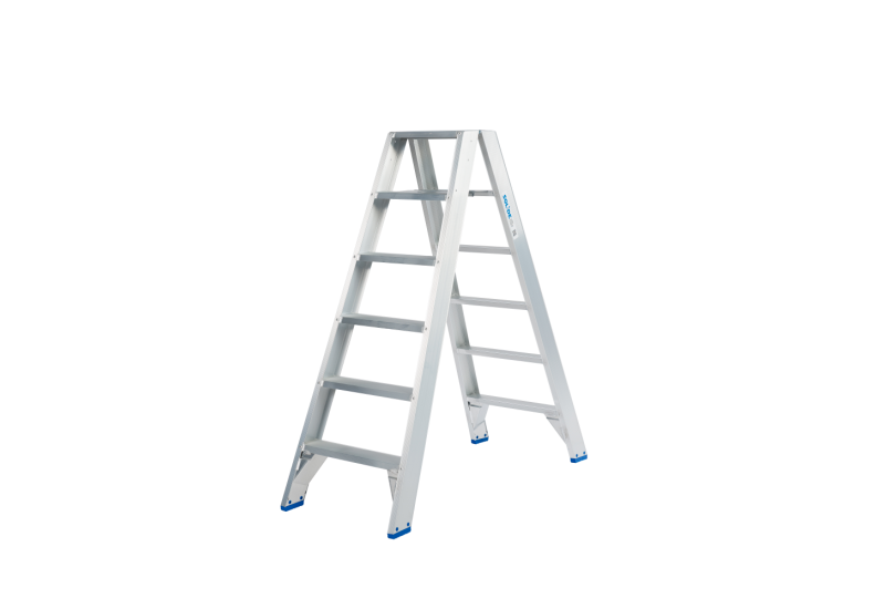 Solide DT06 : Escabeau Double 2x6 Marches - Travail 3,50m & Confort