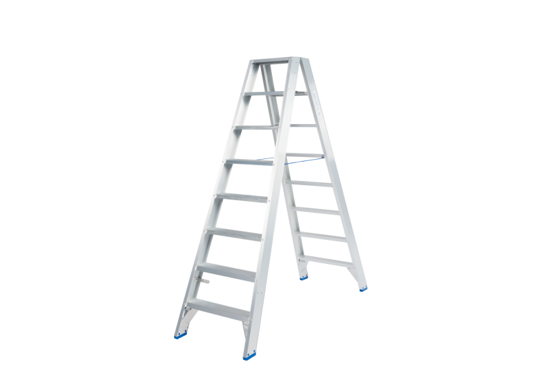Solide DT08 : Escabeau Double 2x8 Marches - Travail 4,00m & Sécurité