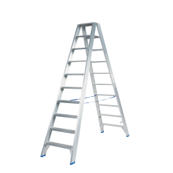 Solide DT10 : Escabeau Double 2x10 Marches - Hauteur 4,50m & Sécurité