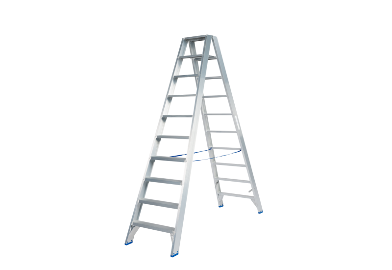 Solide DT10 : Escabeau Double 2x10 Marches - Hauteur 4,50m & Sécurité