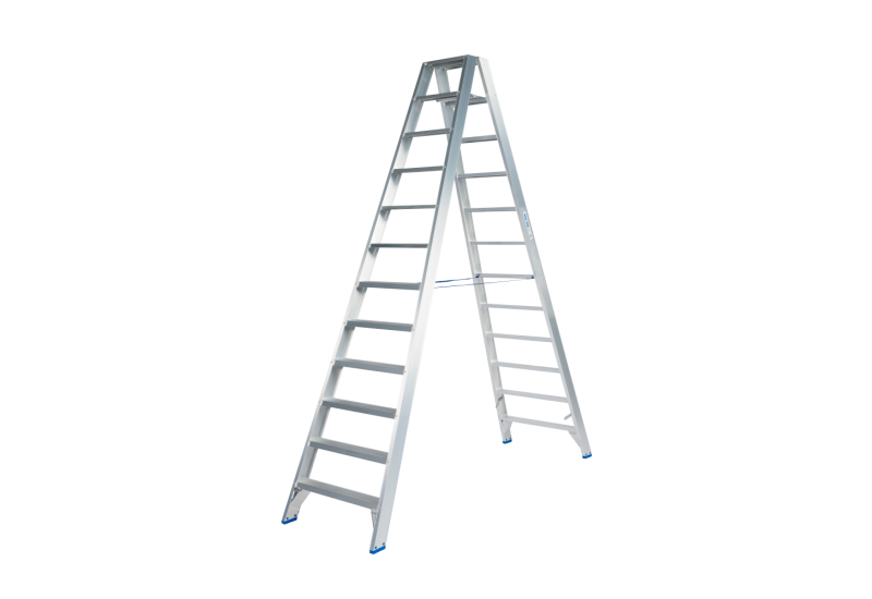 Solide DT10 : Escabeau Double 2x10 Marches - Hauteur 4,50m & Sécurité