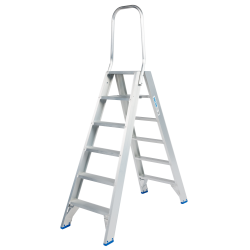 Solide DT06BVA : Escabeau Double 6 Marches Sécurité & Propreté