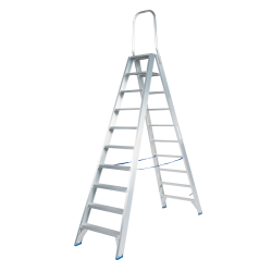 olide DT10BVA : Escabeau Double 10 Marches Hauteur 4,50m