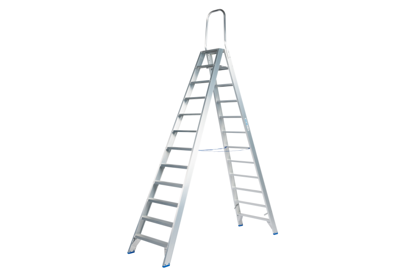 Solide DT12BVA : Escabeau Double 12 Marches Hauteur 5,00m