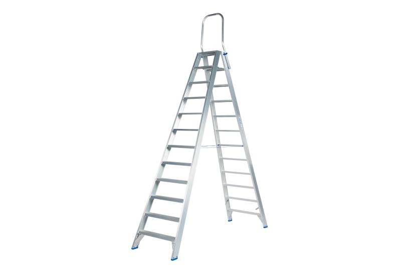 Solide DT12 : Escabeau Double 12 Marches Très Grande Hauteur