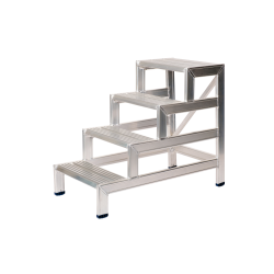 Solide MT454 : Plate-forme 4 Marches 45° Grande Stabilité
