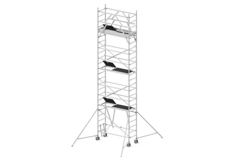 Solide VS80R : Échafaudage Pliant & Plateau SOLIDEair (Travail 8.00m)