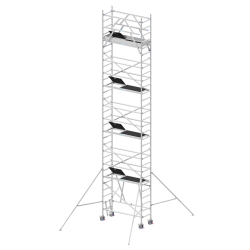 Solide VS100R : Échafaudage Pliant & Plateau SOLIDEair (Travail 10.00m)