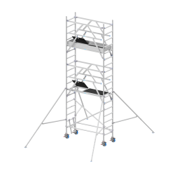SOLIDE RS4S Air 400 : Échafaudage Roulant 6m & Plateau Léger