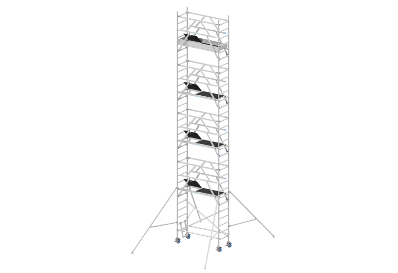SOLIDE RS4S Air 0.75x1.85m : Échafaudage Roulant 10m & Plateau Ultra-Léger