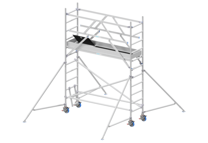 SOLIDE RS4S Air 0.75x2.45 : Échafaudage Roulant Alu Léger & Long