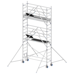 SOLIDE RS4S 0.75x2.45m : Échafaudage Roulant 6m Alu Longueur 2.45m