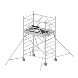 SOLIDE RS 135 : Échafaudage Roulant Large (1.35m) - Confort & Protection Polyester