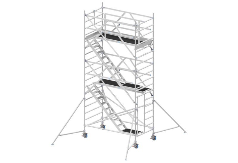 Solide RS 4S Comfort : Tour Escalier 1,35x2,45m Travail à 6,00m