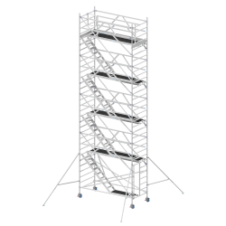 Solide RS 4S Comfort : Tour Escalier 1,35x3,05m Travail à 10,00m