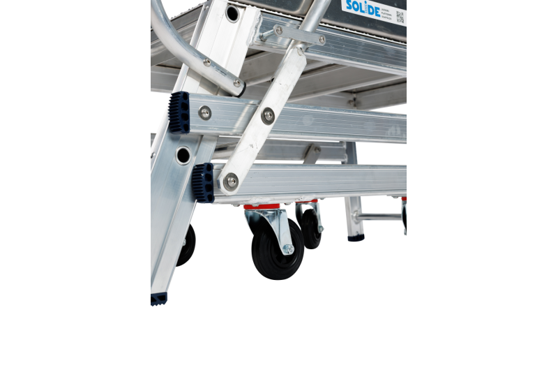 SOLIDE WHK2 : Plateforme Mobile Entrepôt Grande Stabilité (2 Marches)