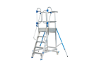 Solide MBT05ZVD : Escabeau à Palier Fixe 5 Marches avec Portillon