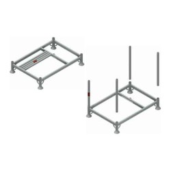 Cadre gerbable démontable galvanisé - Rack de rangement