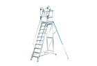 Solide MBT10ZVD : Escabeau à Palier Fixe 10 Marches & Portillon