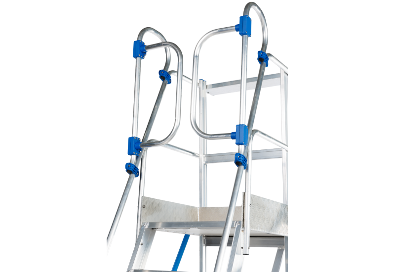 Solide MBT12ZVD : Escabeau à Palier Fixe 12 Marches & Portillon