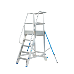 Escabeau Rayonnage 5 Marches : Confort & Picking | SOLIDE MBT05