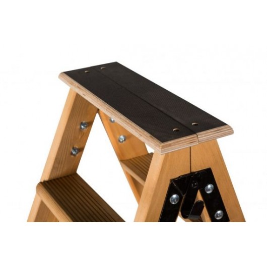 ESCABEAU EN BOIS AVEC TABLETTE ANTIDERAPANTE - DOUBLE ACCES - CENTAURE ESCABEAU EN BOIS AVEC TABLETTE ANTIDERAPANTE - DOUBLE ACCES - CENTAURE