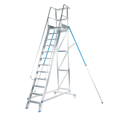 SOLIDE MBT12 : Escabeau Palier Fixe Picking Grande Hauteur