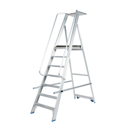 SOLIDE PMP07 : Plate-forme Mobile Pliable 7 Marches Pro & Stable