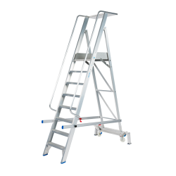 SOLIDE PMP08 : Plate-forme Mobile Pliable 8 Marches Hauteur 4m