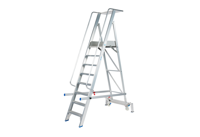 SOLIDE PMP08 : Plate-forme Mobile Pliable 8 Marches Hauteur 4m