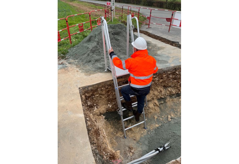 Solide EFF0813 : Plateforme Fond de Fouille Télescopique (1,81 - 2,97 m)