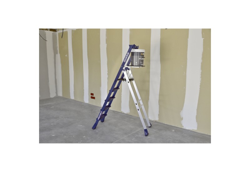 Duarib Mister T 5 Marches : Escabeau Aluminium Grande Hauteur & Passage WC