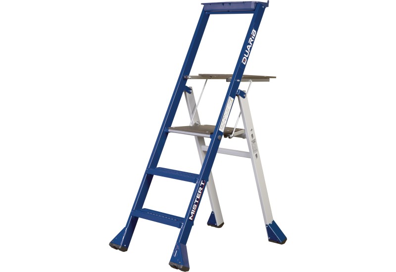 Duarib Mister T 3 Marches : Escabeau Aluminium Compact & Passage WC