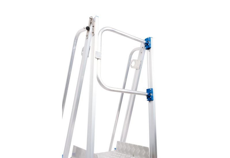 Solide EAD1018 : Échelle Accès Dalle Très Grande Hauteur (4,45m) - réglable de 2,58m à 4,45m