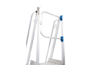 Solide EAD1018 : Échelle Accès Dalle Très Grande Hauteur (4,45m) - réglable de 2,58m à 4,45m