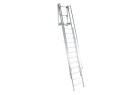 Solide EAD1018 : Échelle Accès Dalle Très Grande Hauteur (4,45m) - réglable de 2,58m à 4,45m