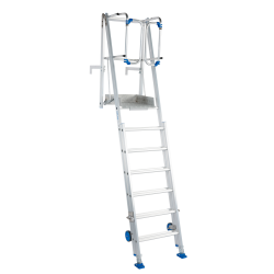 Solide EPM0710 : Échelle Prémur Extensible Aluminium 7-11 Échelons