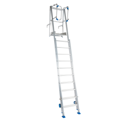 Solide EPM1018 : Échelle Prémur Extensible 10-18 Échelons Grande Portée