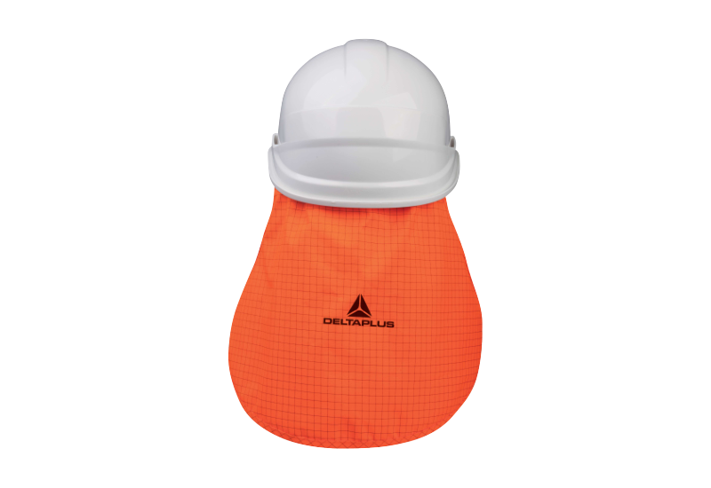 Delta Plus NECKALPHA : Accessoire Casque Protège-nuque Orange Fluo